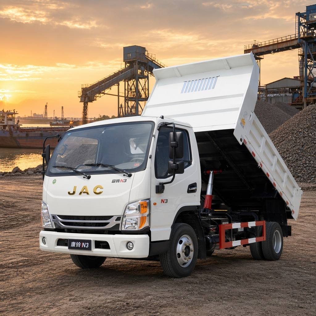 販売のためのJACシャーシを備えた軽量ダンプトラック3-5トンマイニングダンプカー